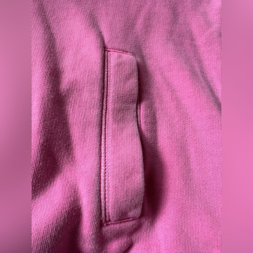 Victoria's Secret Hot Pink Quarter Zip Dog Logo Sweatshirt Size Small - Picture 6 of 8